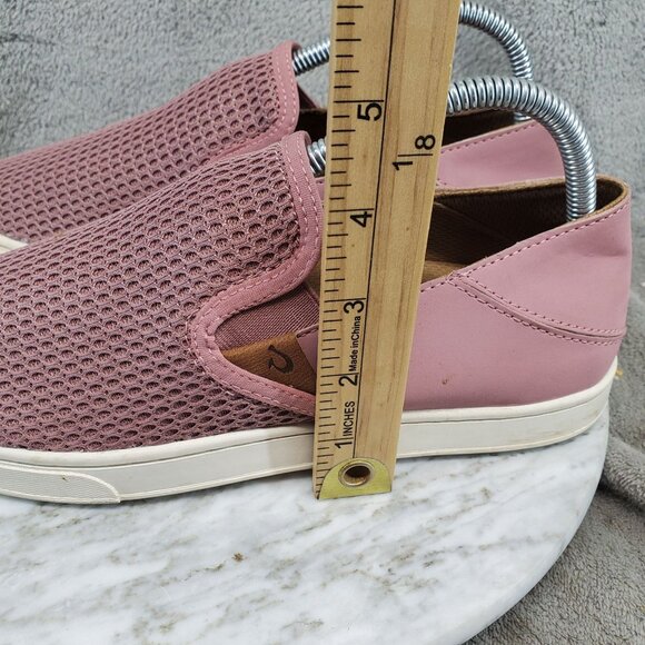 Olukai Shoes Womens Size 9 Pehuea Pink Textile Slip On Sneakers *Read* - Picture 2 of 10